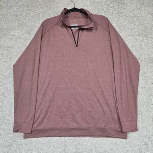 Swannies‎ Golf Tucker 1/4 Zip Long Sleeve red Performance Men's Large